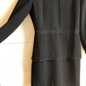 Club Monaco black long sleeve cocktail dress